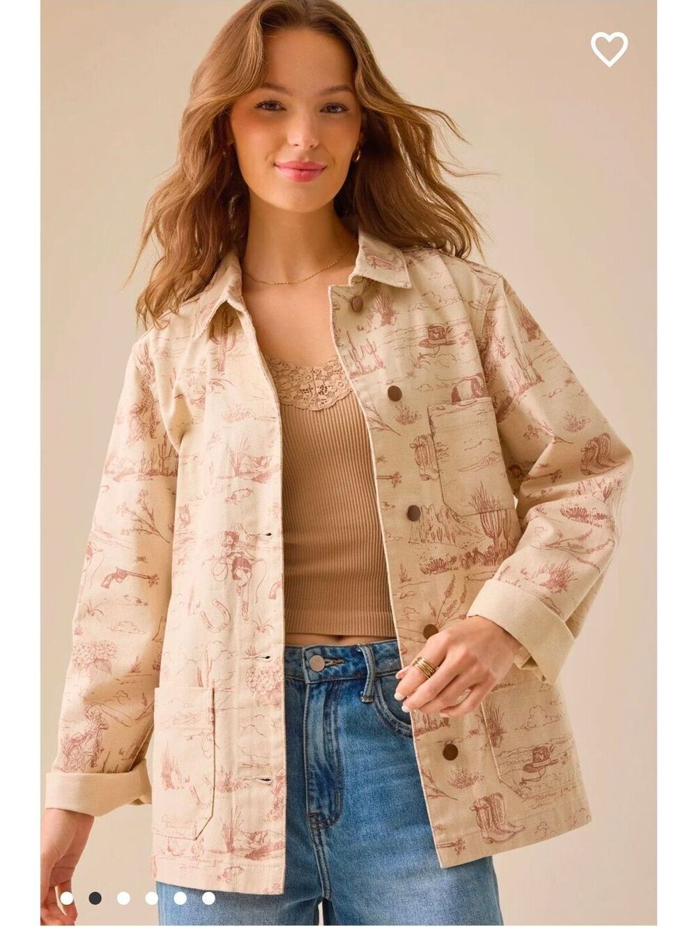$98|NWT|Altar'd State Cassidy Western Denim Jacket Sz.S 19"PTP
